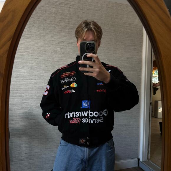 Vintage Dale Earnhardt Winston Cup Jeff Hamilton NASCAR Jacket L - Picture 6 of 6